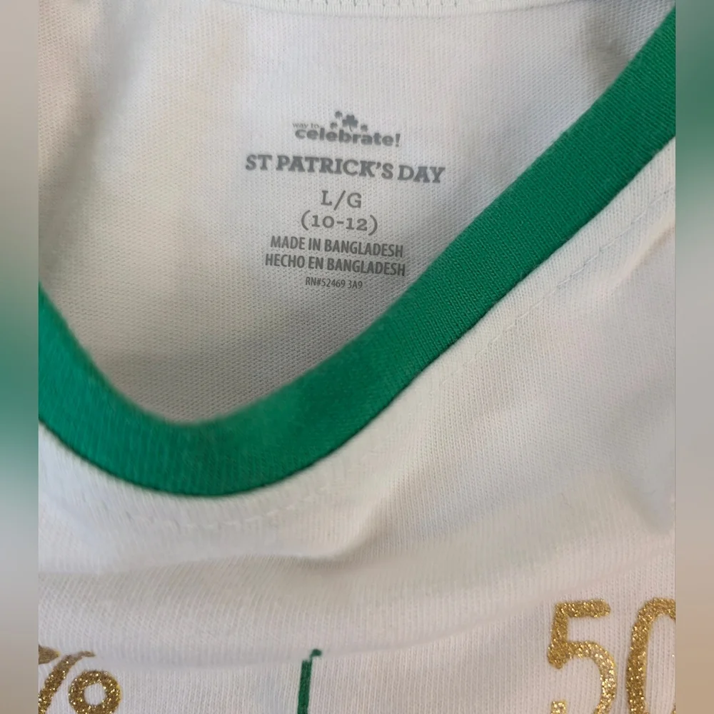 Girls 10/12 St Patty's Day Shirt